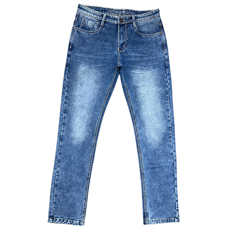 Men's Premium Sky Blue Washed Denim Jeans