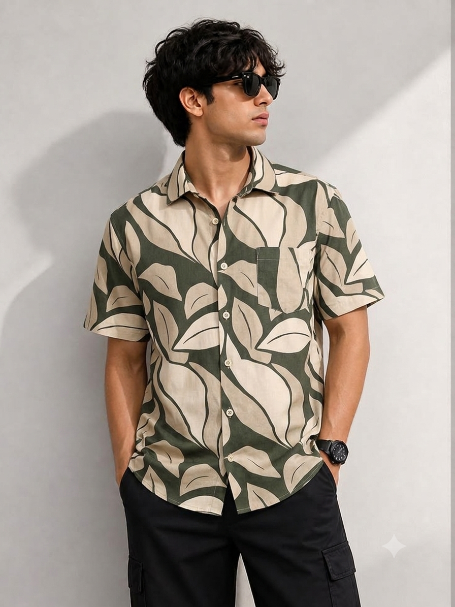 Men's Premium Printed Half Sleeve Shirt