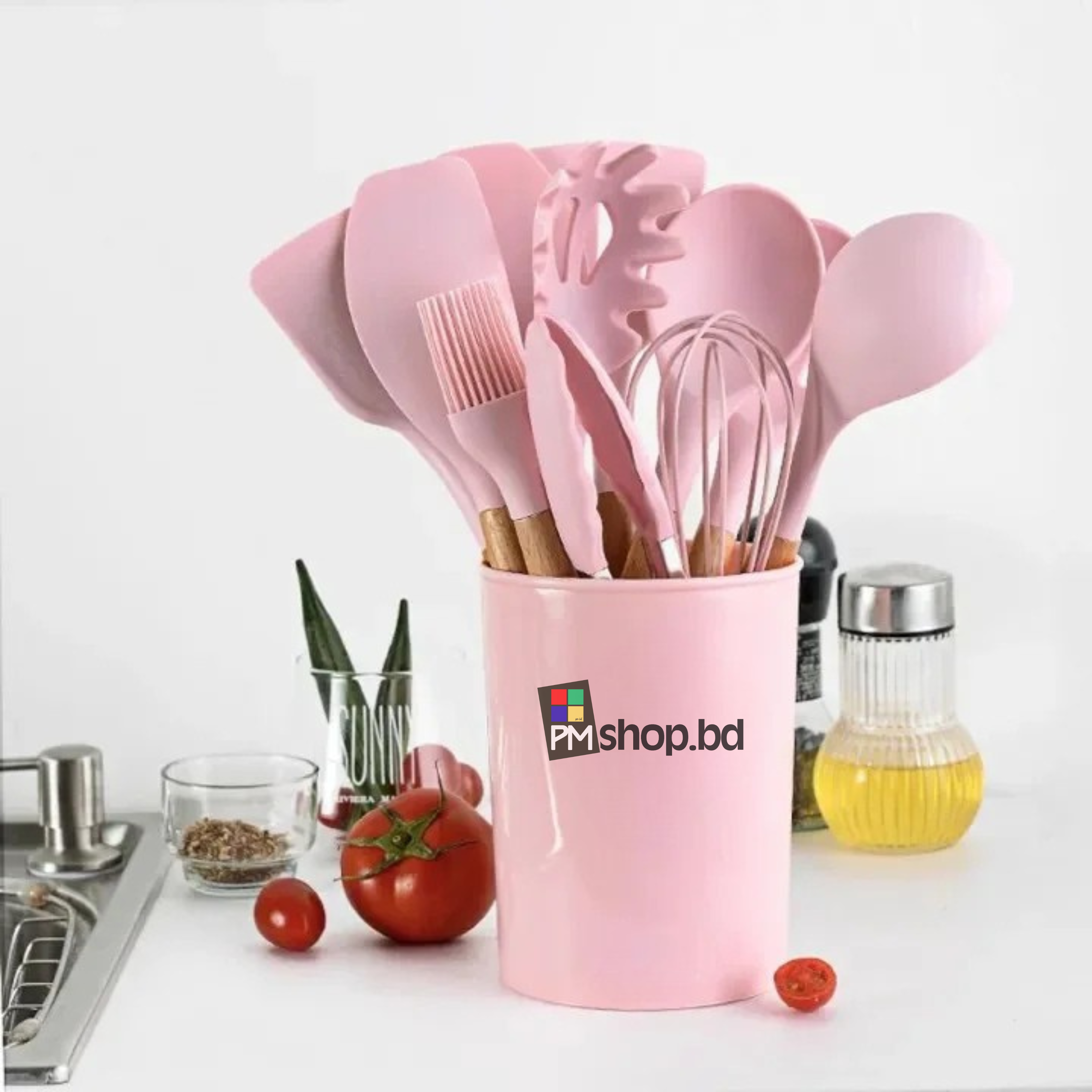 12Pcs Silicone Cooking Utensils Set