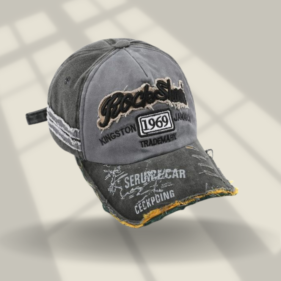 Vintage Rock Style Distressed Cap